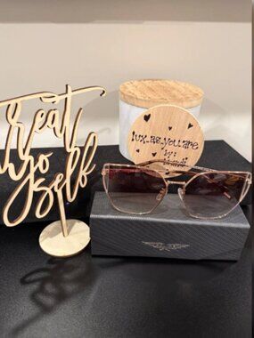 SPOL002. POLICE Sunglasses, Cat-Eye Frame, Rose Gold, Gradient #11